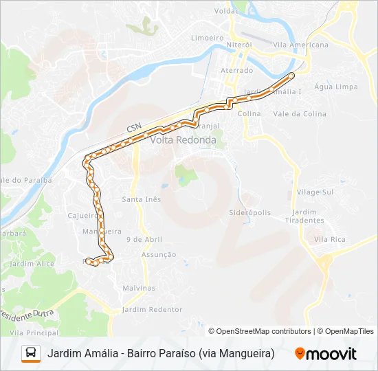 P715 Bus Line Map