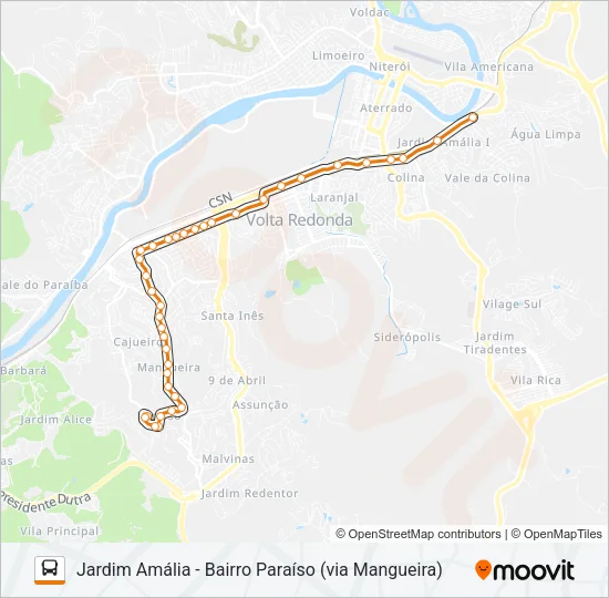 P715 Bus Line Map