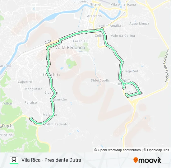 P711 Bus Line Map
