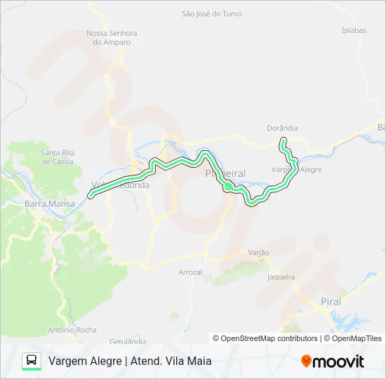 P432 Bus Line Map