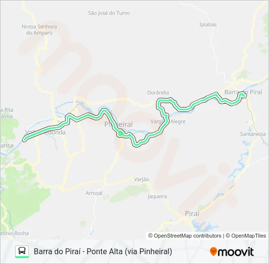P145 Bus Line Map
