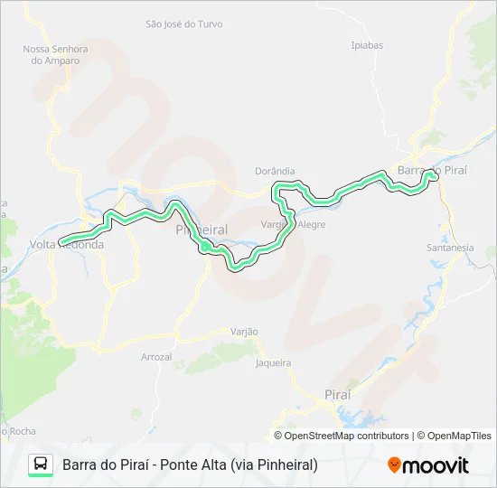 P145 Bus Line Map