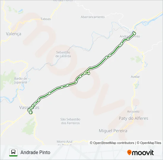 ANDRADE PINTO Bus Line Map