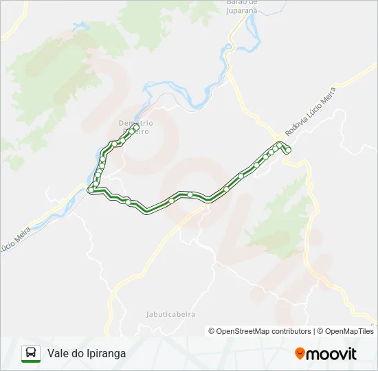 VALE DO IPIRANGA Bus Line Map