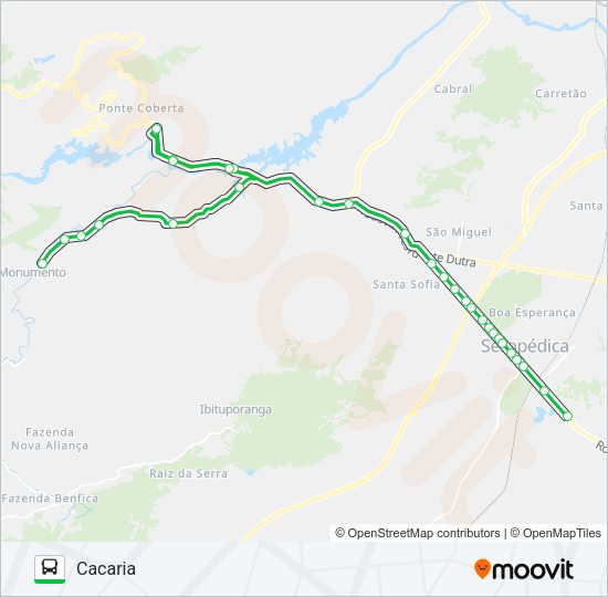 438P Bus Line Map