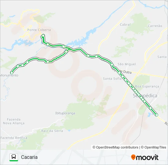 438P Bus Line Map