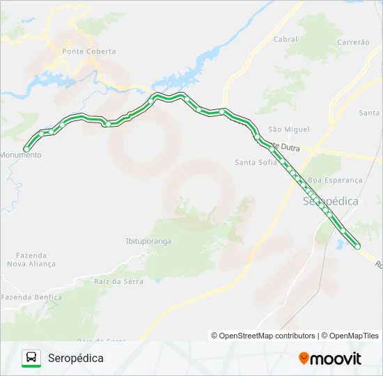 438P Bus Line Map