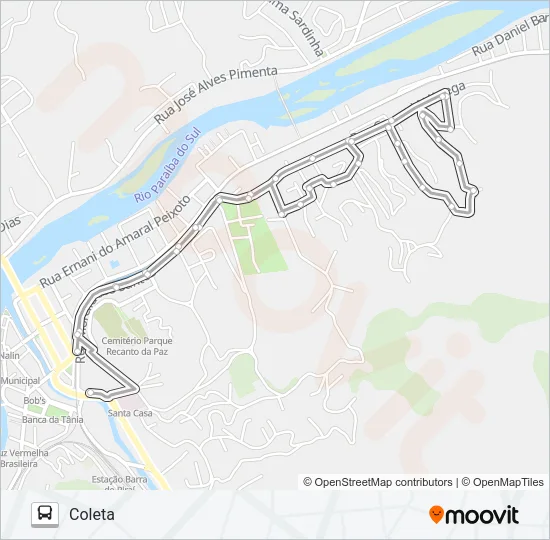N005 Bus Line Map