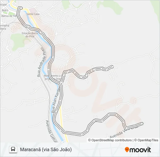 N006 Bus Line Map