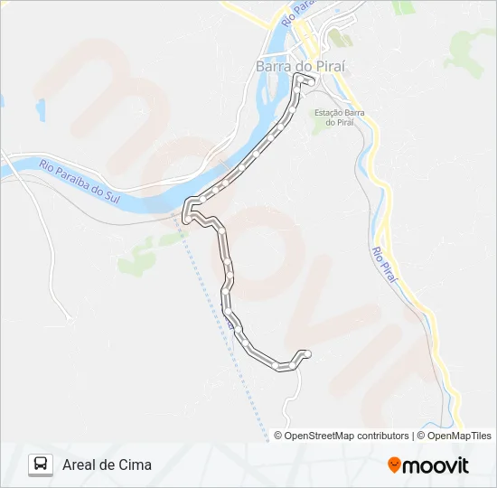 AREAL DE CIMA Bus Line Map