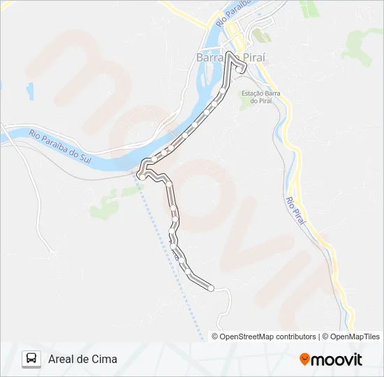 AREAL DE CIMA Bus Line Map