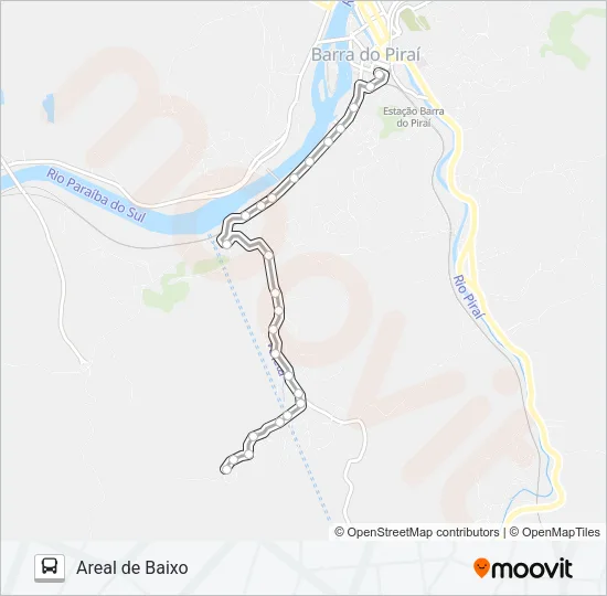 AREAL DE BAIXO Bus Line Map