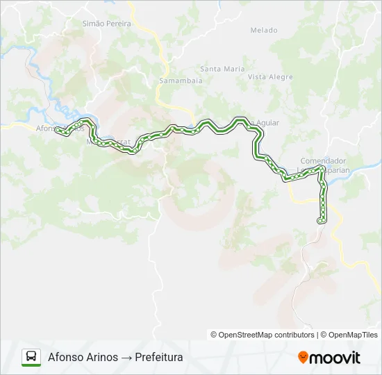 PREFEITURA - AFONSO ARINOS Bus Line Map