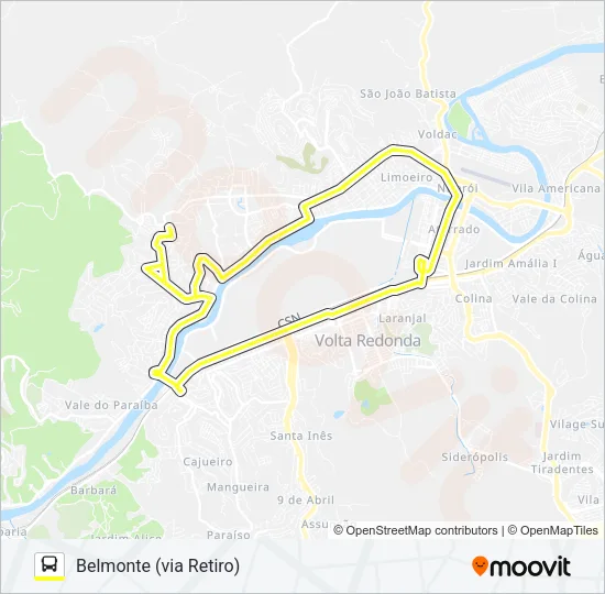 520 Bus Line Map