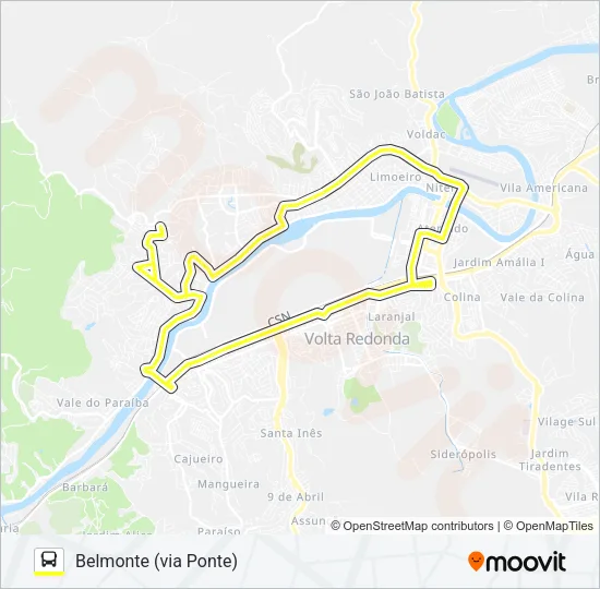 520 Bus Line Map