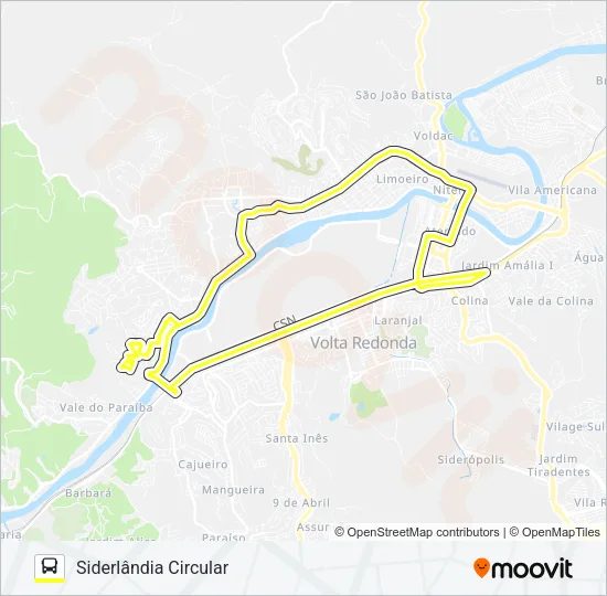 550 Bus Line Map