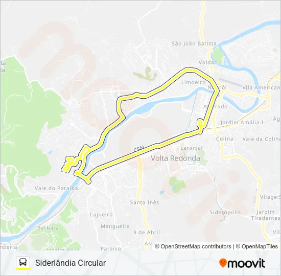 550 Bus Line Map