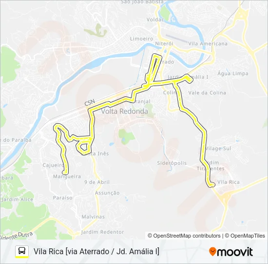 150 Bus Line Map