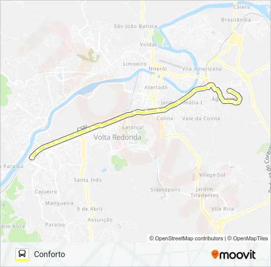 205 Bus Line Map