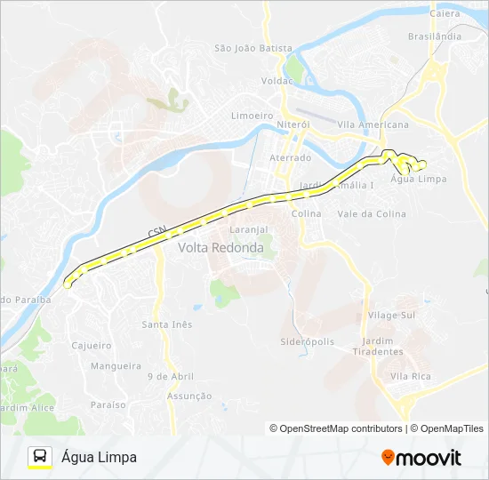 205 Bus Line Map