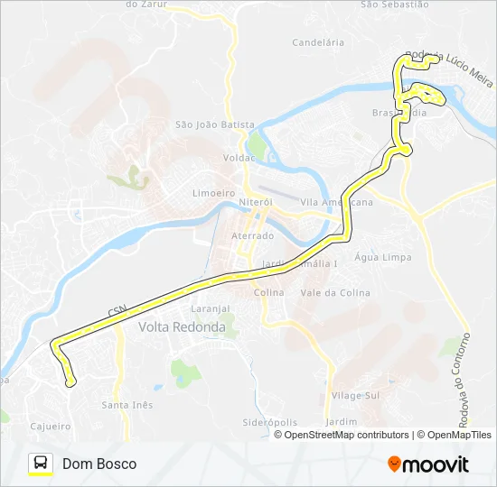 220 Bus Line Map