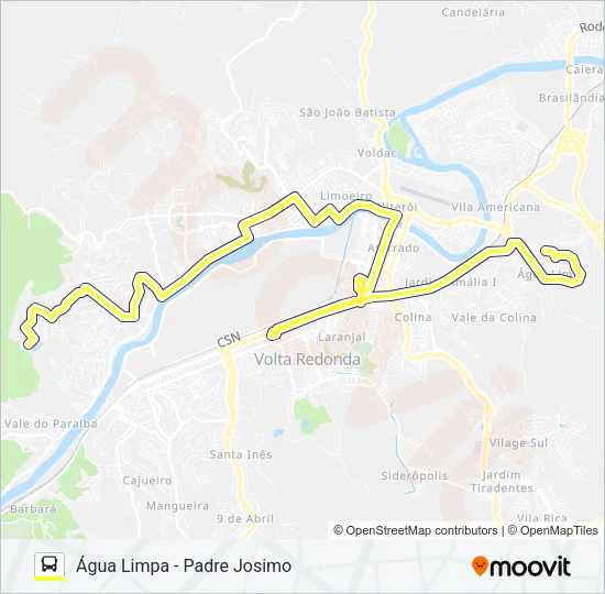 250 Bus Line Map