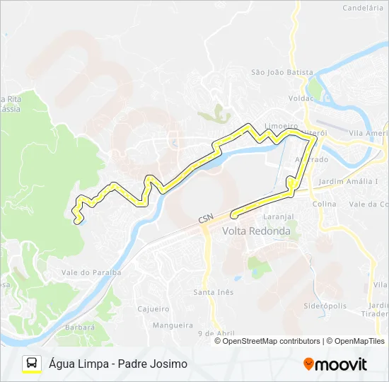 250 Bus Line Map