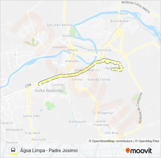 250 Bus Line Map