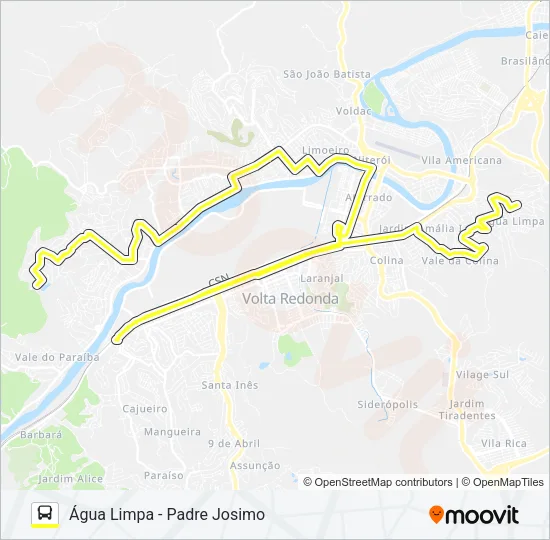250 Bus Line Map