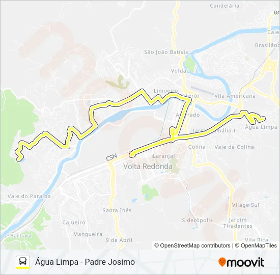 250 Bus Line Map
