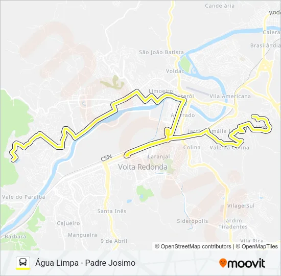 250 Bus Line Map