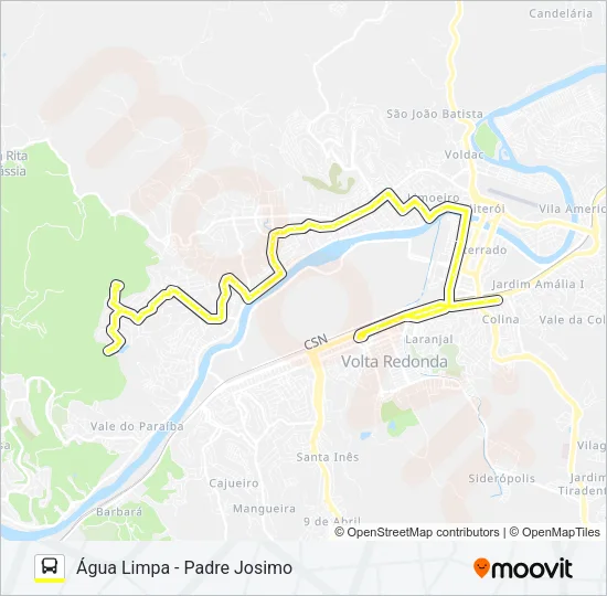 250 Bus Line Map