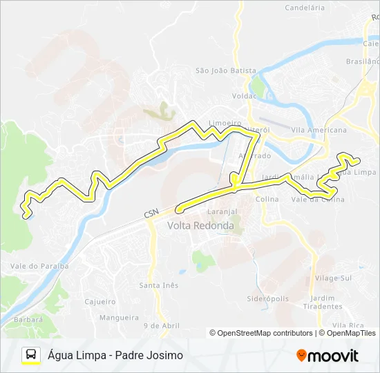 250 Bus Line Map