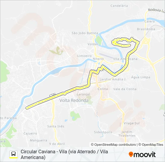 255 Bus Line Map