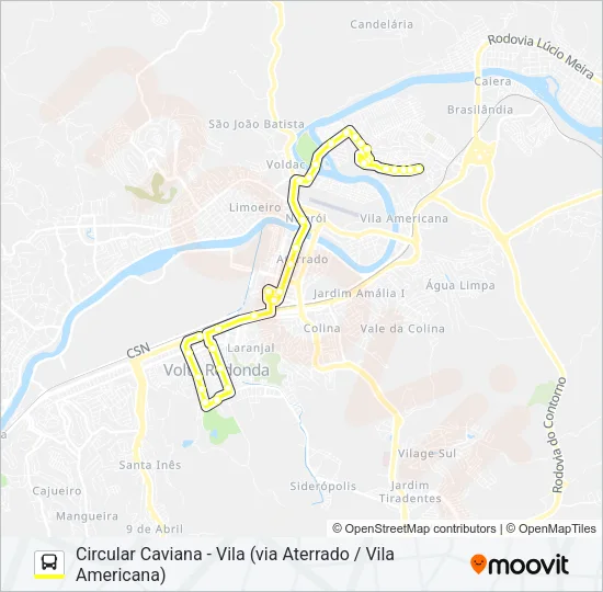 255 Bus Line Map