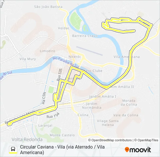 255 Bus Line Map