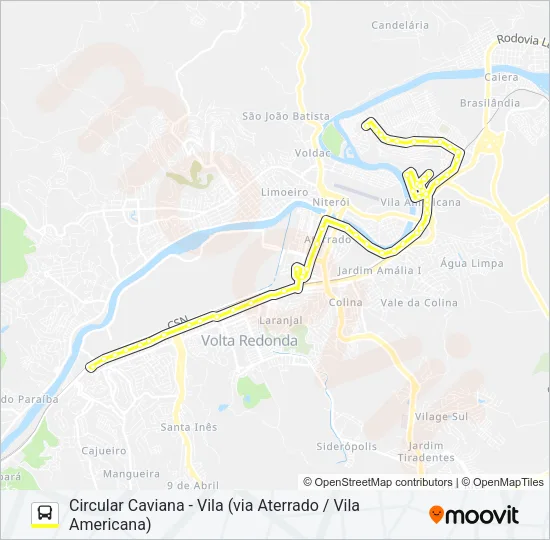 255 Bus Line Map
