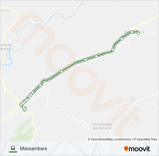 Mapa da linha MASSAMBARÁ de 