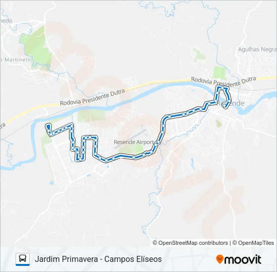 125 Bus Line Map