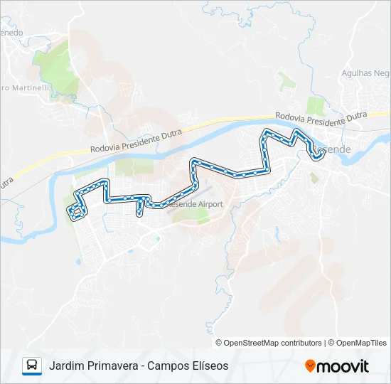135 Bus Line Map