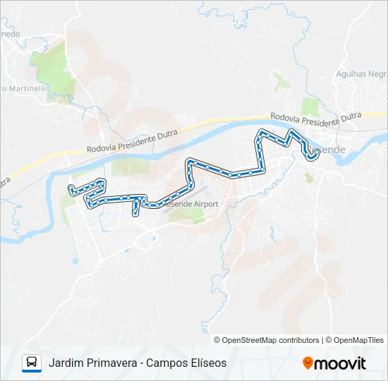 135 Bus Line Map