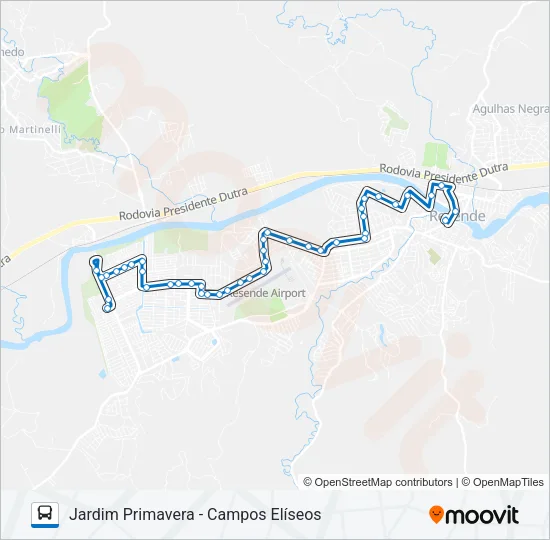 135 Bus Line Map