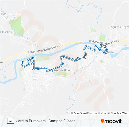 135 Bus Line Map