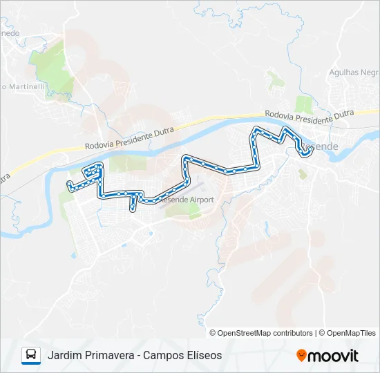 135 Bus Line Map