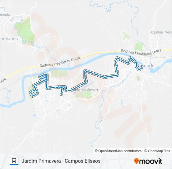 135 Bus Line Map