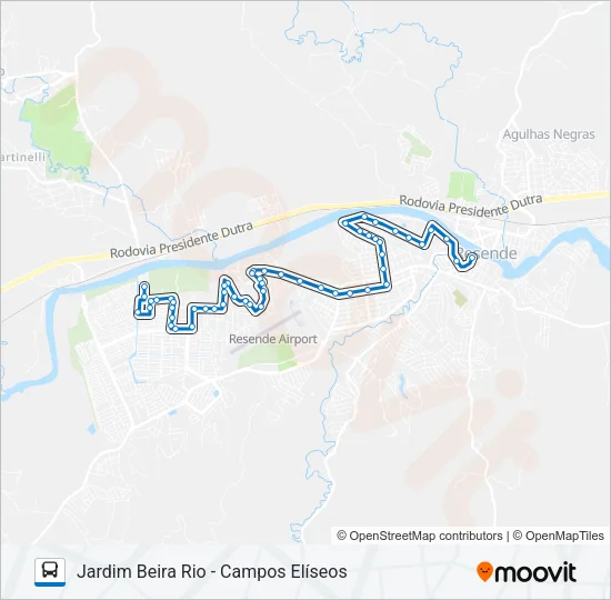 140 Bus Line Map