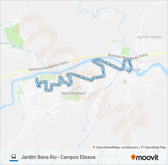 140 Bus Line Map