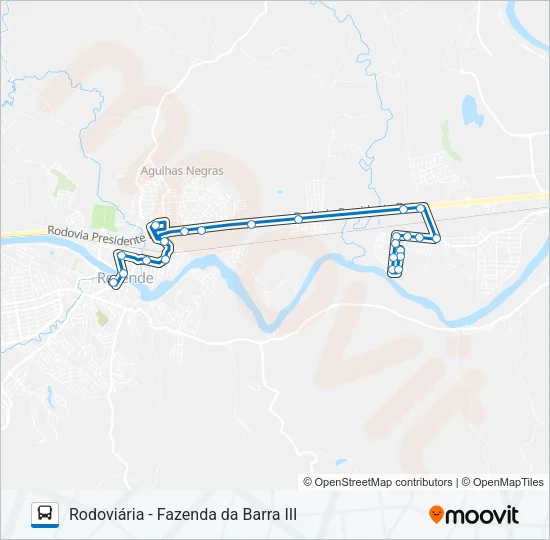 145 Bus Line Map