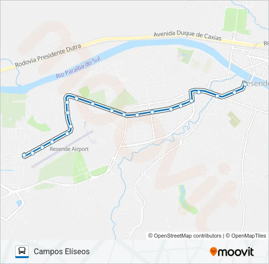 155 Bus Line Map
