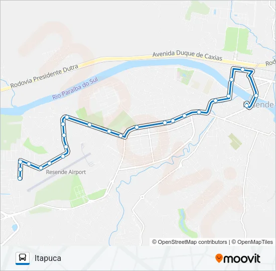 155 Bus Line Map